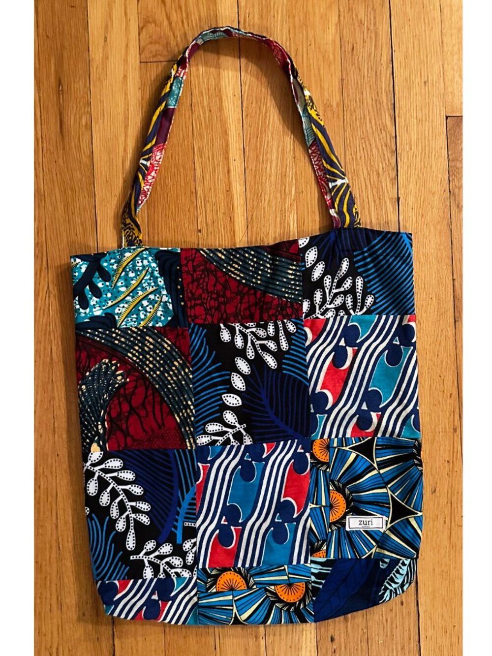 Zuri Patchwork Tote Bag African Bold Print – New